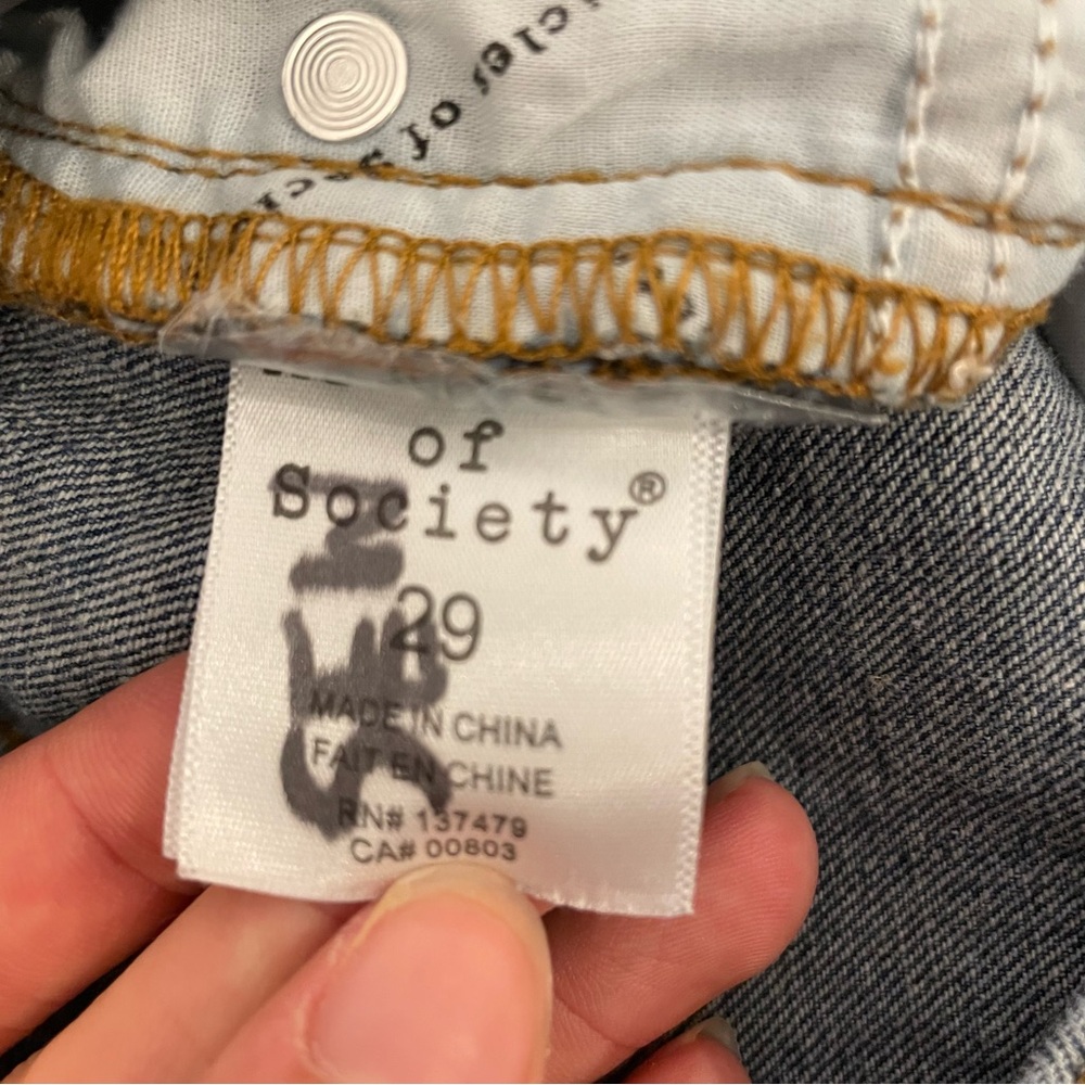 Articles of Society 100% Cotton Denim Frayed Hem Women's Jean Shorts size 29 - Picture 6 of 8